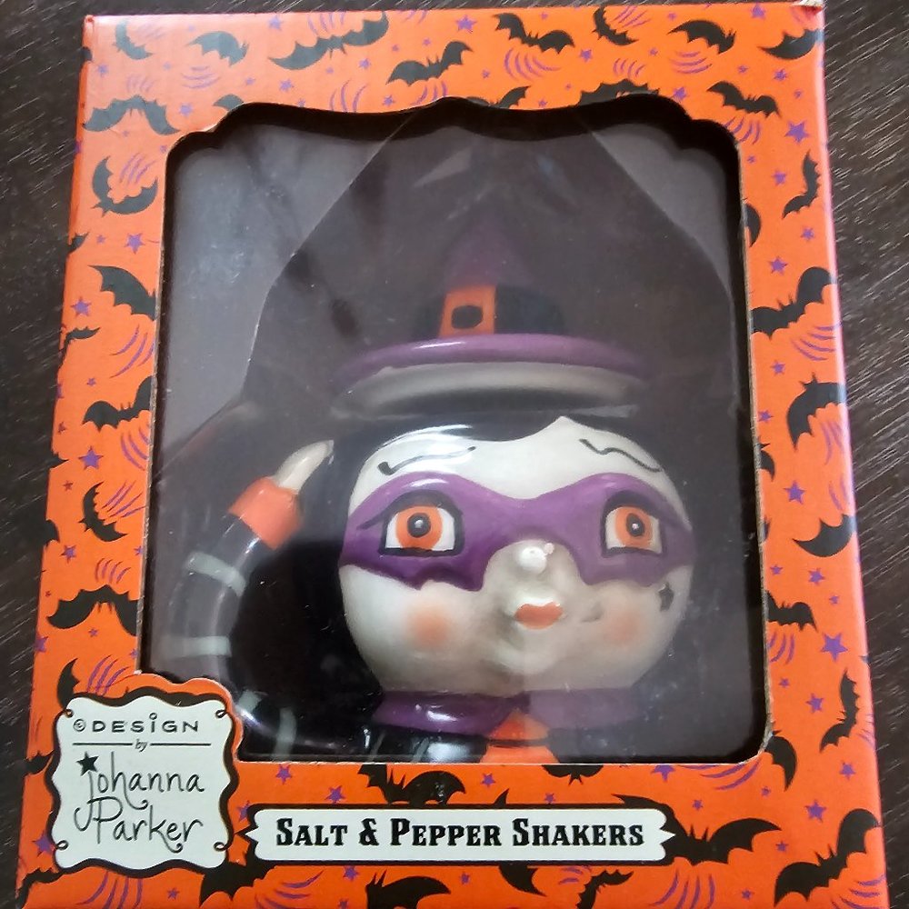 New Johanna Parker Witch Salt & Pepper Shaker
